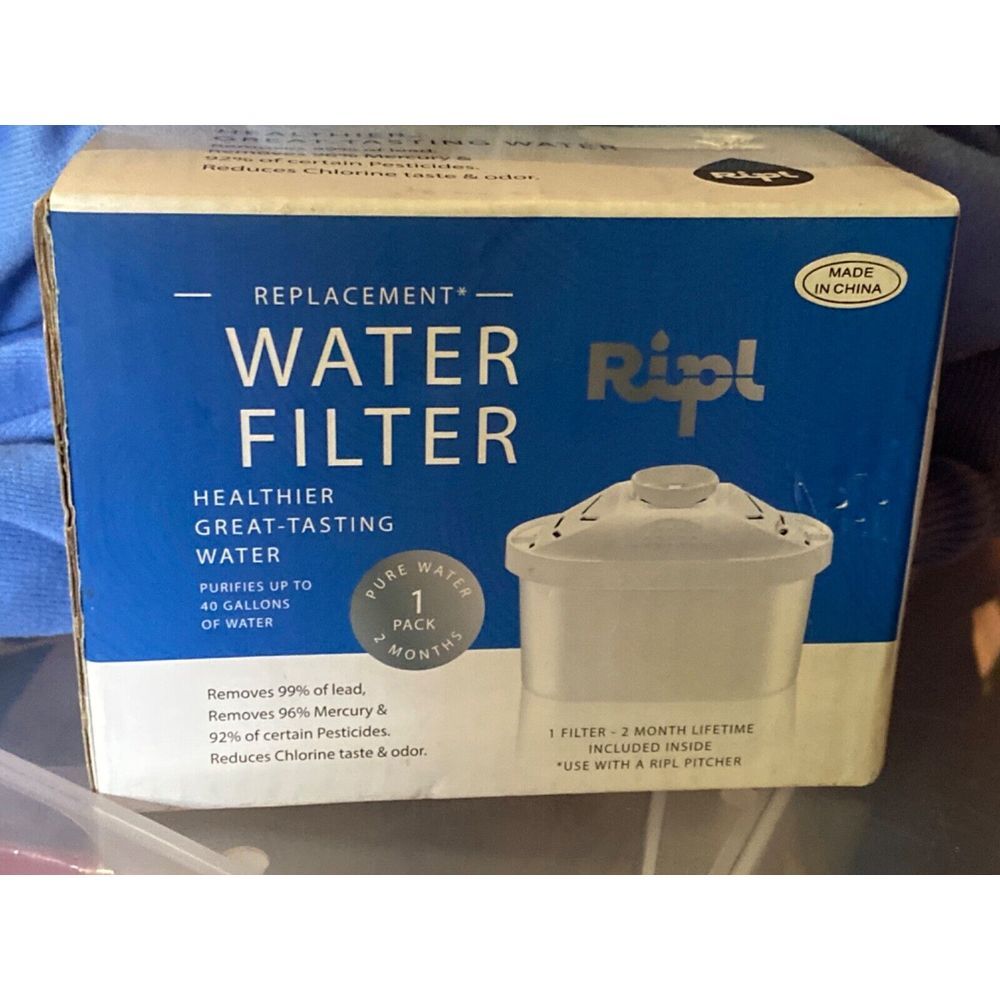 RIPL Water Pitcher Replacement Pitcher Filter -Pack of 1